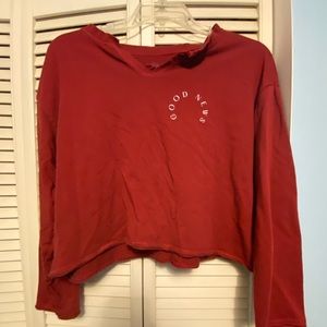 Passion- Good News Long Sleeve Crop Top